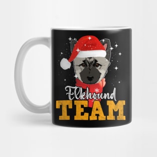 Team Norwegian Elkhound Xmas Mug